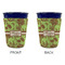 Green & Brown Toile Party Cup Sleeves - without bottom - Approval