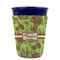 Green & Brown Toile Party Cup Sleeves - without bottom - FRONT (on cup)