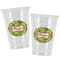 Green & Brown Toile Party Cups - 16oz - Alt View