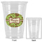 Green & Brown Toile Party Cups - 16oz - Approval