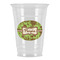 Green & Brown Toile Party Cups - 16oz (Personalized)