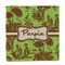 Green & Brown Toile Party Favor Gift Bag - Gloss - Front