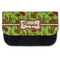 Green & Brown Toile Pencil Case - Front