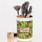 Green & Brown Toile Pencil Holder - LIFESTYLE makeup
