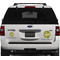 Green & Brown Toile Personalized Car Magnets on Ford Explorer