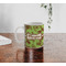 Green & Brown Toile Personalized Coffee Mug - Lifestyle