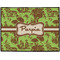 Green & Brown Toile Personalized Door Mat - 24x18 (APPROVAL)