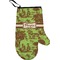 Green & Brown Toile Personalized Oven Mitts