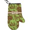 Green & Brown Toile Right Oven Mitt (Personalized)