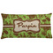 Green & Brown Toile Pillow Case - King (Personalized)