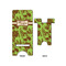 Green & Brown Toile Phone Stand - Front & Back