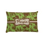 Green & Brown Toile Pillow Case - Standard (Personalized)