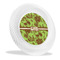 Green & Brown Toile Plastic Party Dinner Plates - Main/Front