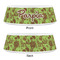 Green & Brown Toile Plastic Pet Bowls - Small - APPROVAL