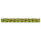 Green & Brown Toile Plastic Ruler - 12" - FRONT