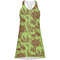 Green & Brown Toile Racerback Dress - Front