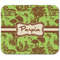 Green & Brown Toile Rectangular Mouse Pad - APPROVAL