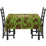 Green & Brown Toile Tablecloth (Personalized)