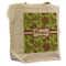 Green & Brown Toile Reusable Cotton Grocery Bag (Personalized)