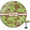Green & Brown Toile Round Table Top