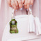 Green & Brown Toile Sanitizer Holder Keychain - Small (LIFESTYLE)