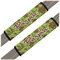 Green & Brown Toile Seat Belt Covers (Set of 2)