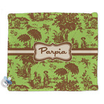 Green & Brown Toile Security Blankets - Double Sided (Personalized)