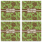Green & Brown Toile Set of 4 Sandstone Coasters - See All 4 View