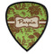 Green & Brown Toile Shield Patch