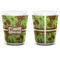 Green & Brown Toile Shot Glass - White - APPROVAL
