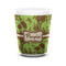 Green & Brown Toile Ceramic Shot Glass - 1.5 oz - White - Set of 4 (Personalized)
