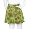 Green & Brown Toile Skater Skirt - Back