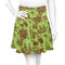 Green & Brown Toile Skater Skirt - Front