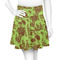 Green & Brown Toile Skater Skirt - 2X Large