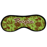 Green & Brown Toile Sleeping Eye Masks - Large (Personalized)