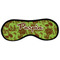 Green & Brown Toile Sleeping Eye Mask - Front Large