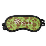 Green & Brown Toile Sleeping Eye Mask (Personalized)