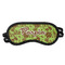 Green & Brown Toile Sleeping Eye Masks - Front View