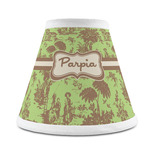 Green & Brown Toile Chandelier Lamp Shade (Personalized)