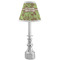 Green & Brown Toile Small Chandelier Lamp - LIFESTYLE (on candle stick)