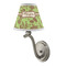 Green & Brown Toile Small Chandelier Lamp - LIFESTYLE (on wall lamp)