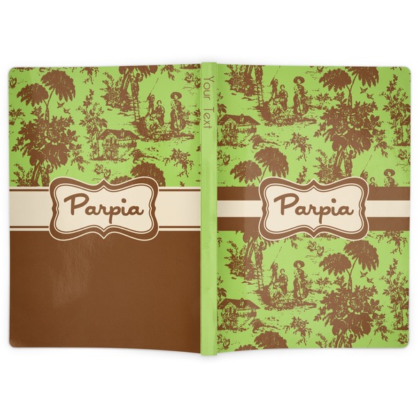 Green & Brown Toile Soft Cover Journal - Apvl