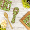 Green & Brown Toile Spoon Rest Trivet - LIFESTYLE