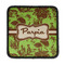 Green & Brown Toile Square Patch