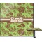 Green & Brown Toile Square Table Top