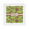 Green & Brown Toile Standard Cocktail Napkins (Personalized)