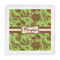 Green & Brown Toile Decorative Paper Napkins (Personalized)