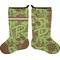 Green & Brown Toile Stocking - Double-Sided - Approval
