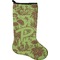 Green & Brown Toile Stocking - Single-Sided