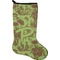 Green & Brown Toile Holiday Stocking - Single-Sided - Neoprene (Personalized)